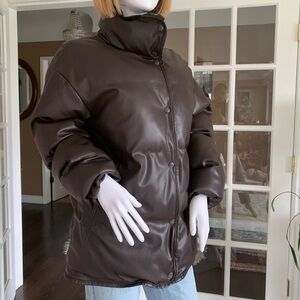𝟏𝟎 Ardene Faux Leather Puffer Jacket
